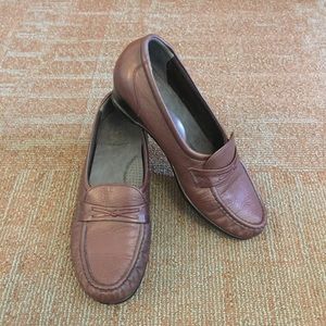 Brown SAS Easier Moccasin Wedge Loafers
